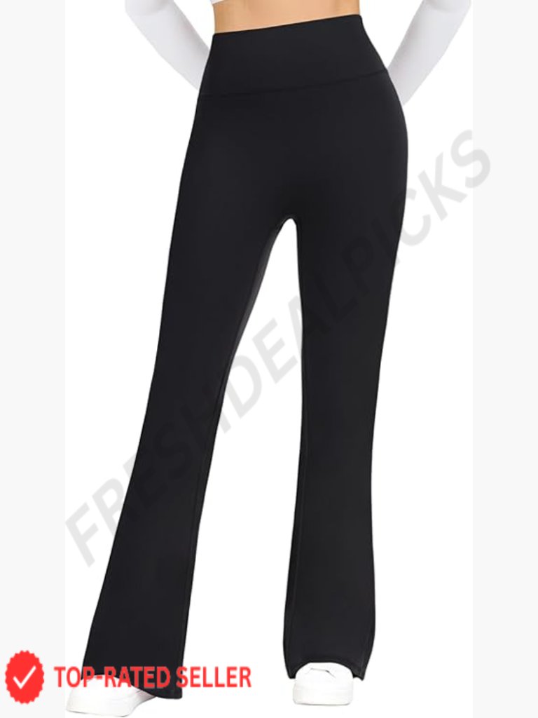 High Waisted Seamless Flare Leggings With Tummy Control Bootcut Yoga Pants